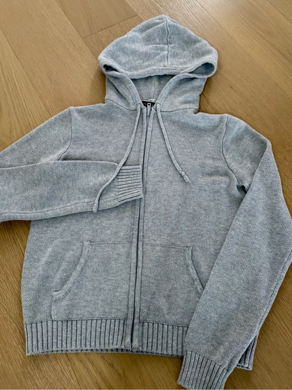 Brandy Melville Gray Zip-Up Hoodie